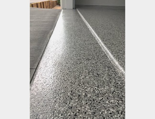 Outdoor epoxy flooring finish